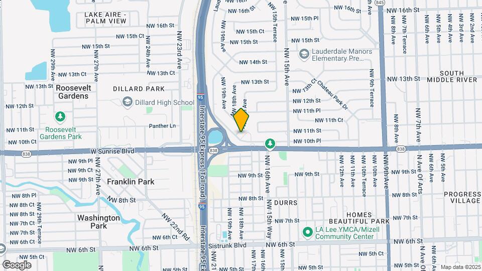 1609 Lauderdale Manor Dr Map and Location Details