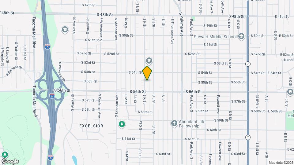 5429 S K St Map and Location Details