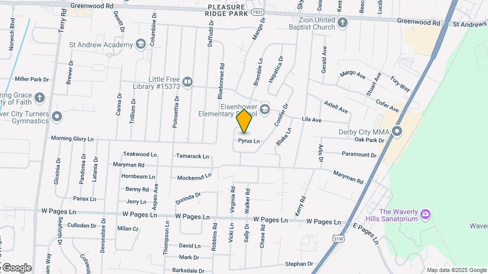 5309 Pyrus Ln Map and Location Details
