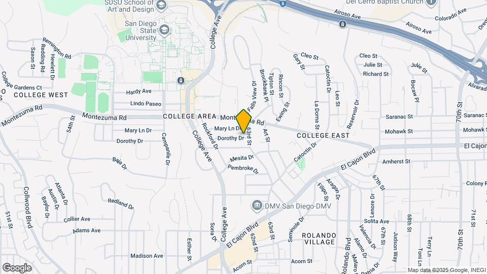 6252 Dorothy Dr Map and Location Details