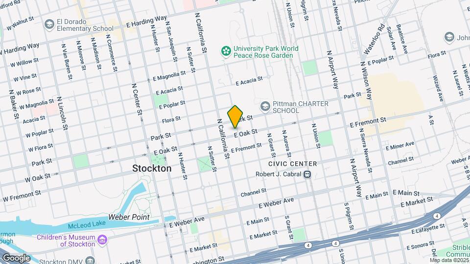 545 E Oak St Mapa y Detalles de la Ubicación