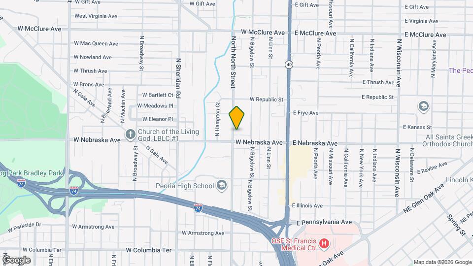 1910 North North Street Map and Location Details