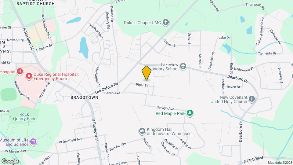 705 Piper St Map and Location Details