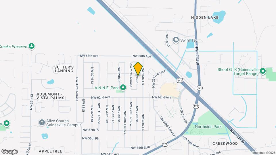 6513 NW 27th St Map and Location Details