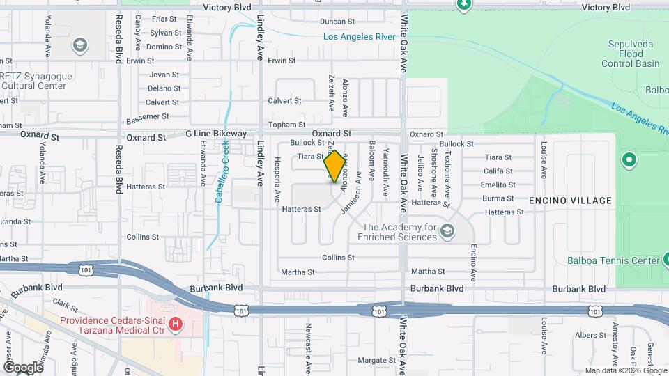5874 Zelzah Ave Map and Location Details