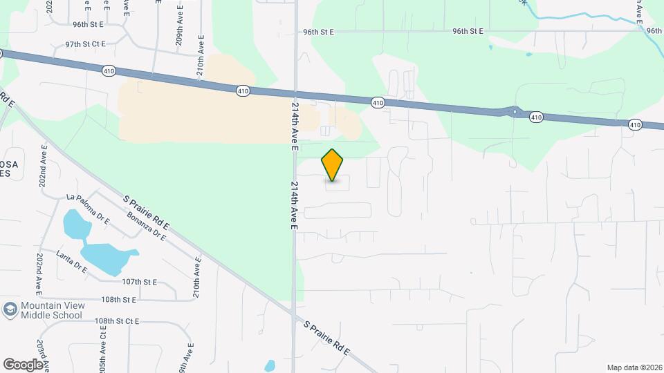 21505 102nd St Ct E Map and Location Details