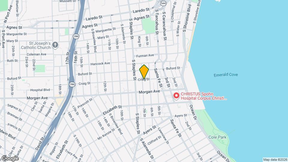 923 Craig St Map and Location Details