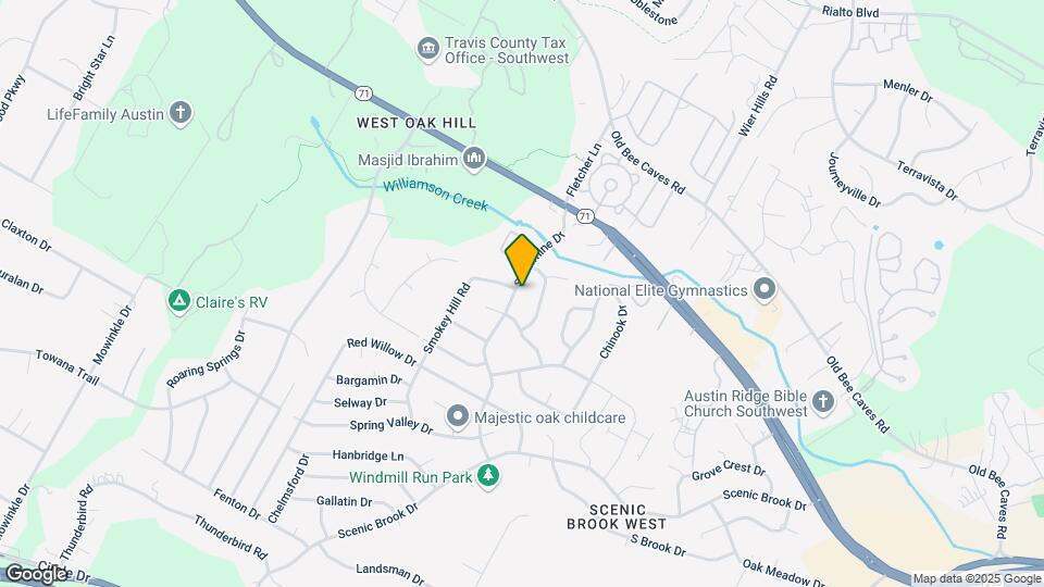 6805 Silvermine Dr Map and Location Details