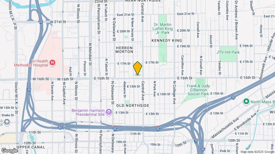 410 E 16th St Map and Location Details