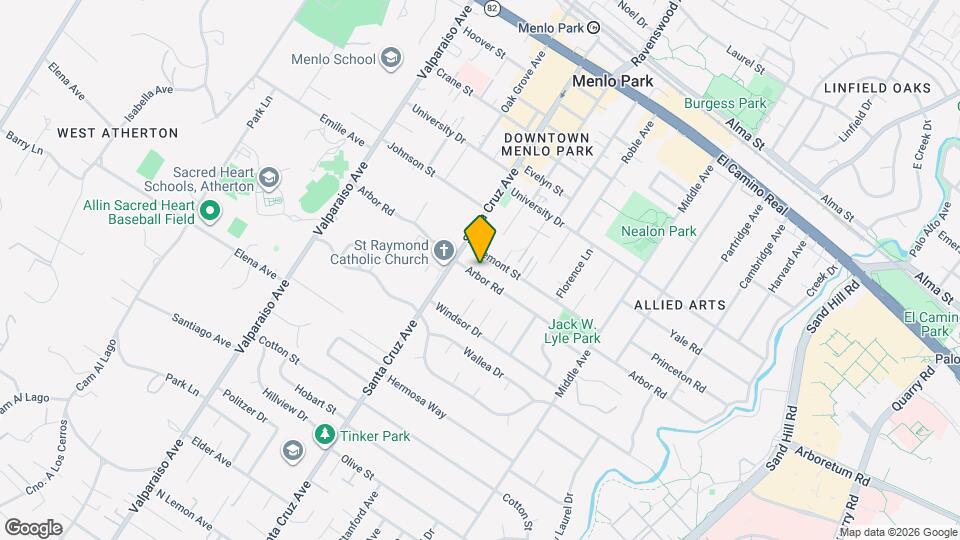 1000 Arbor Rd Map and Location Details