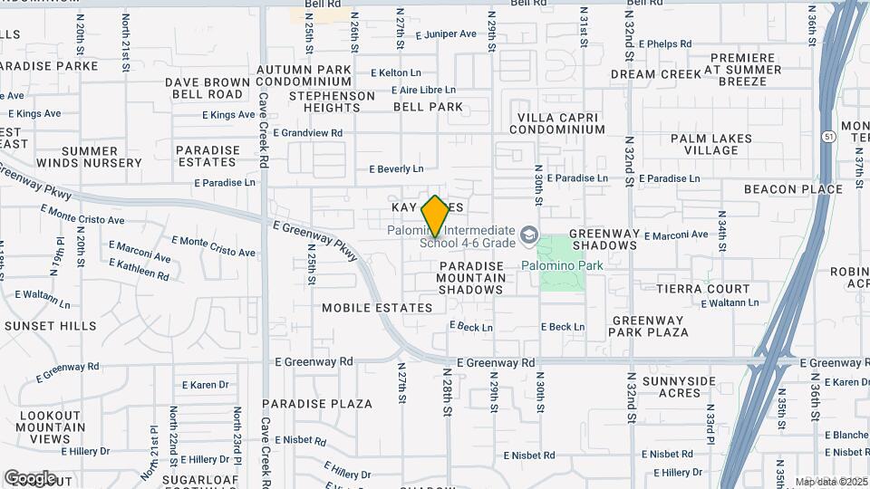 2733 E Marconi Ave Mapa y Detalles de la Ubicación