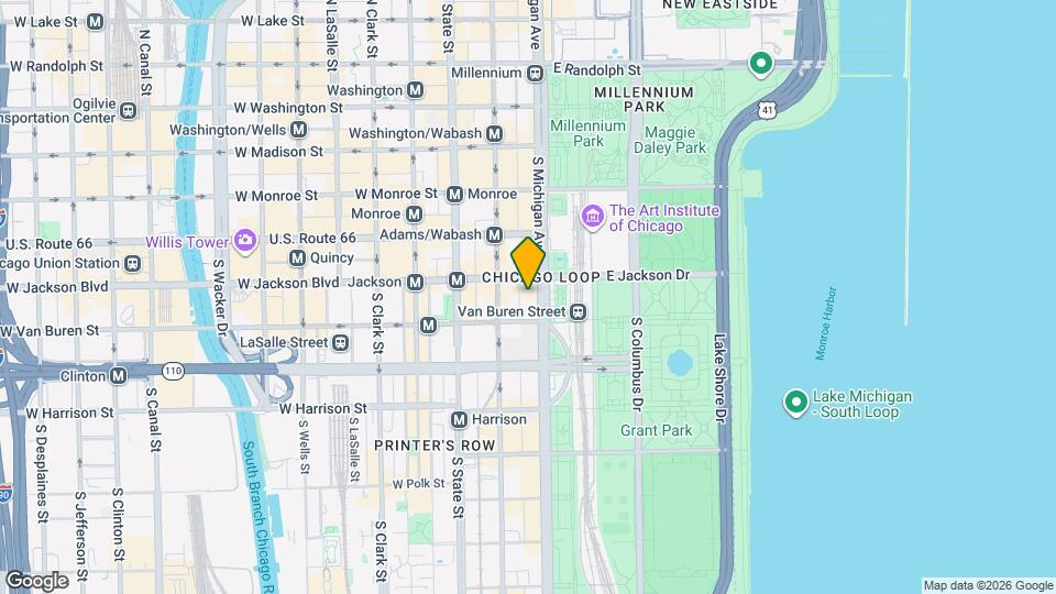 318 S Michigan Ave Map and Location Details