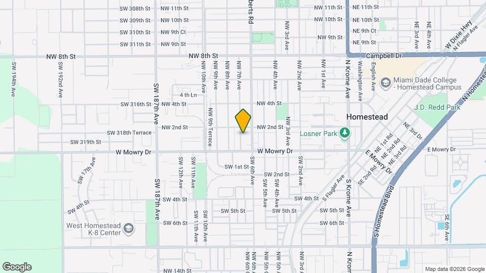 105 NW 7th Ave Map and Location Details