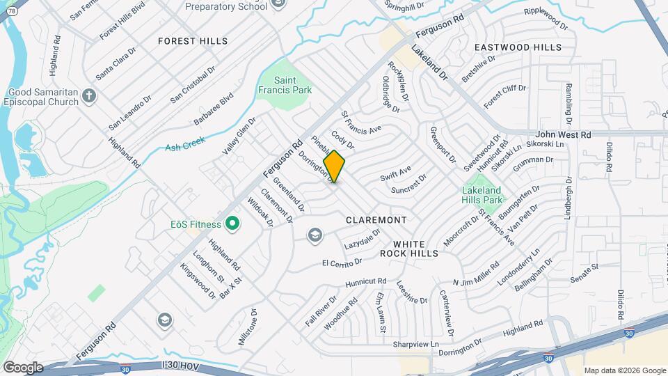 2424 Dorrington Dr Map and Location Details