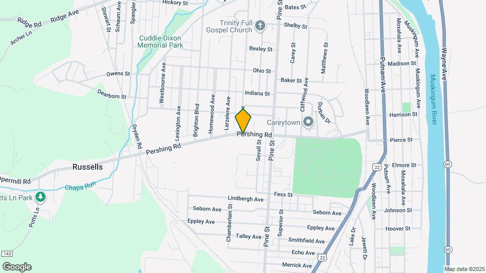 948 Pershing Rd Map and Location Details