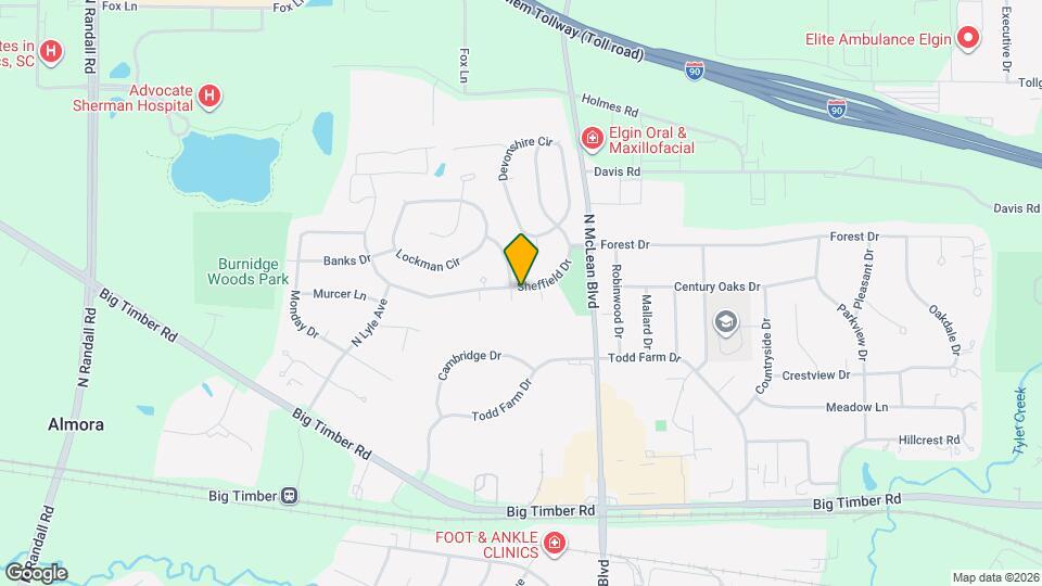 1637 Sheffield Dr Map and Location Details