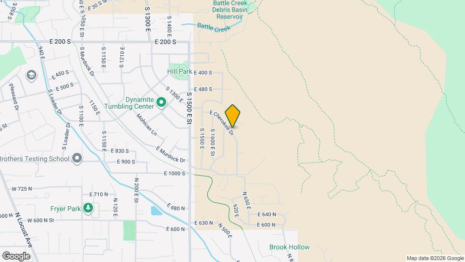 1715 E Cherokee Dr Map and Location Details