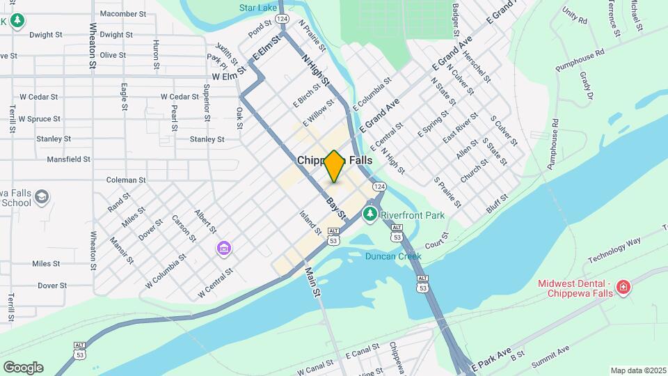 19 W Central St, Unit 3 Map and Location Details