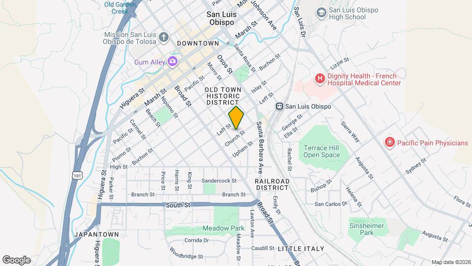 1737 Chorro St Map and Location Details