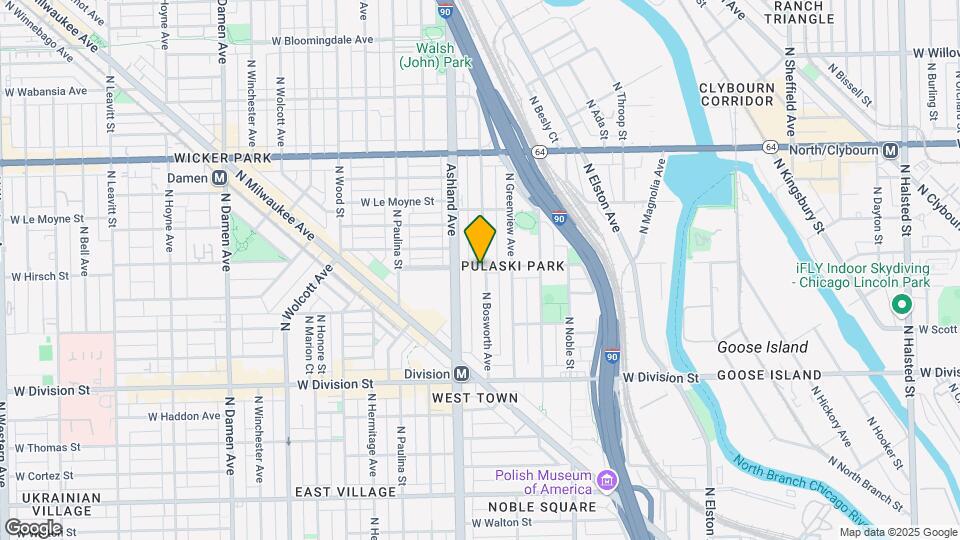 1362 N Bosworth Ave Map and Location Details