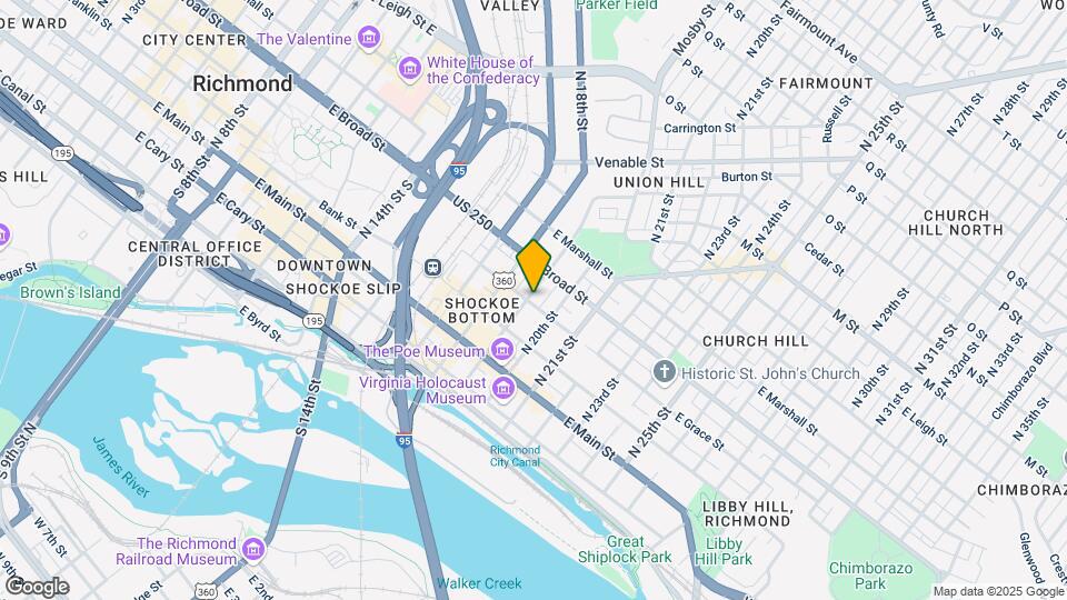 215 N 19th St Map and Location Details
