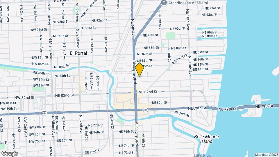 630 NE 83rd Ter Map and Location Details