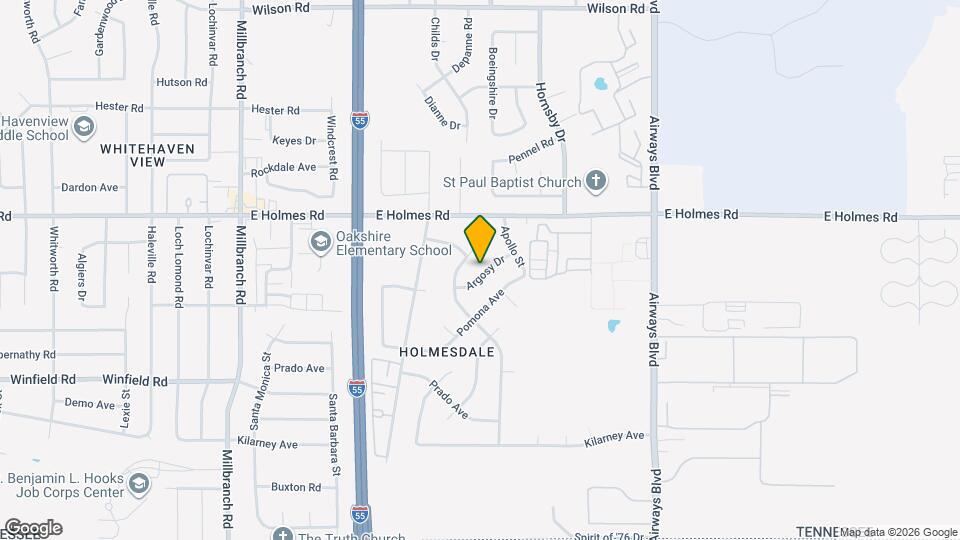 1996 Argosy Dr Map and Location Details