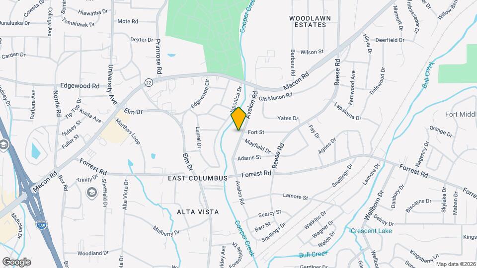 2425 Avalon Rd Map and Location Details