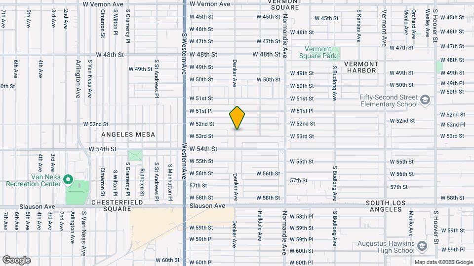 5222 Denker Ave Map and Location Details