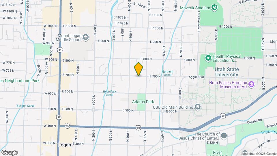 452 E 700 N, Unit Unit 2 Map and Location Details