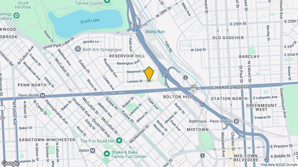 1815 Park Ave Map and Location Details
