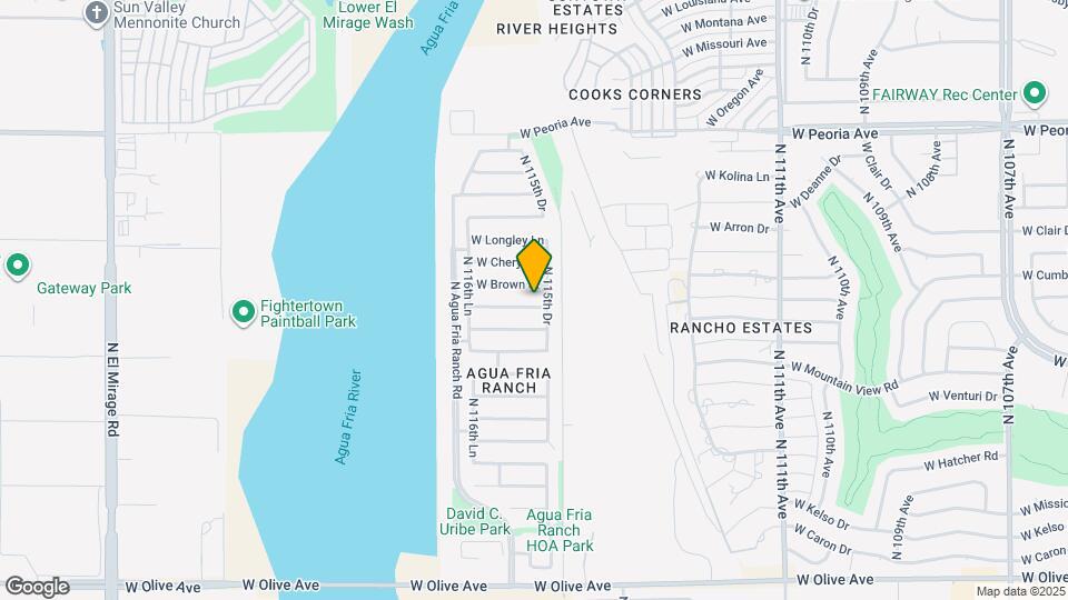 11552 W Cinnabar Ave Mapa y Detalles de la Ubicación