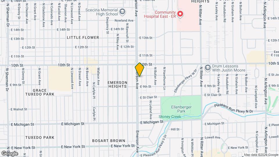 831 N Emerson Ave Map and Location Details
