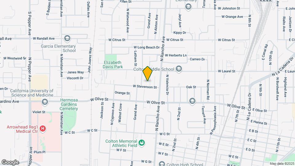 1221 N Tejon Ave Map and Location Details
