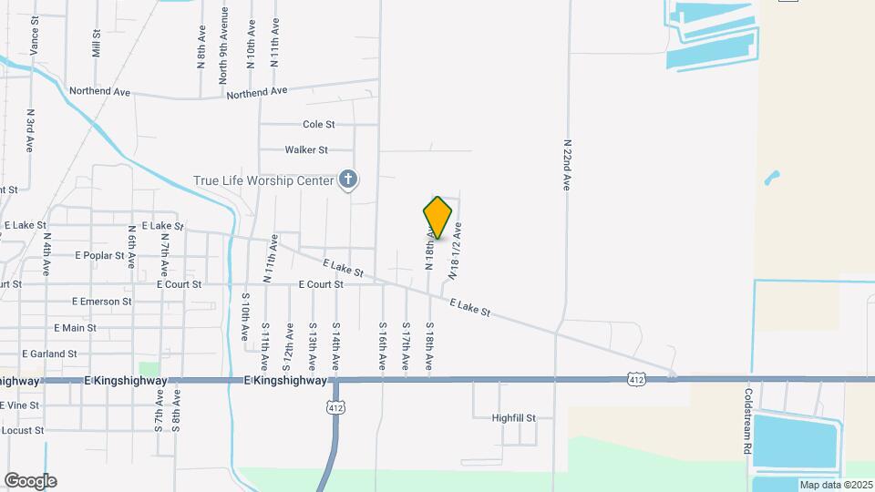 205 N 18th Ave Map and Location Details