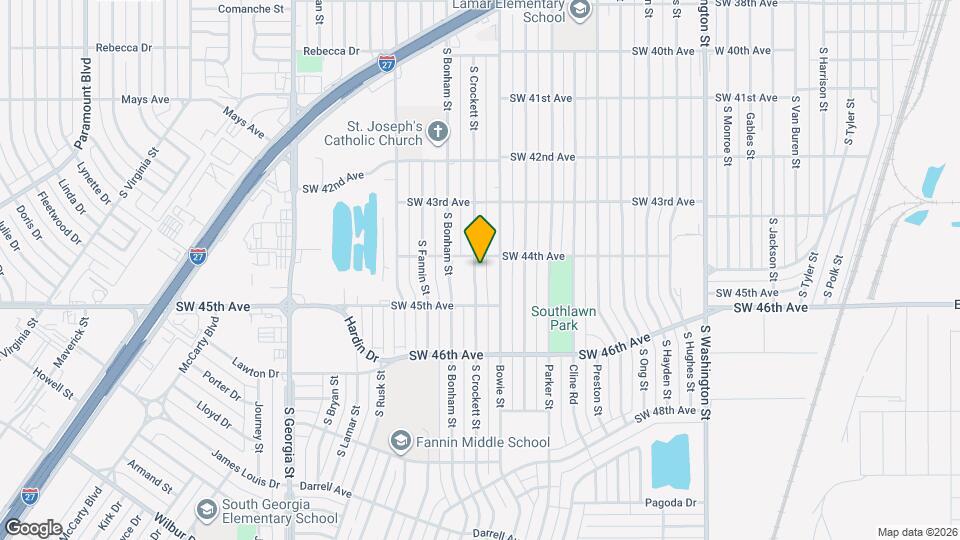 4405 S Crockett St Map and Location Details