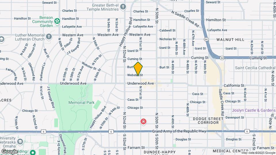 5101 Webster St Map and Location Details