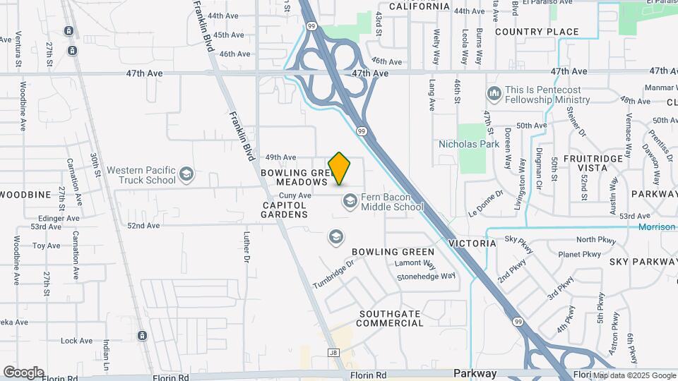 4147 Cuny Ave Map and Location Details