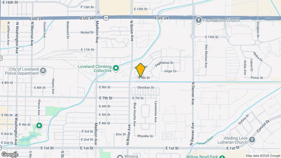 1774 E 9th St Map and Location Details