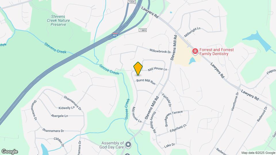 6009 Burnt Mill Run Mapa y Detalles de la Ubicación