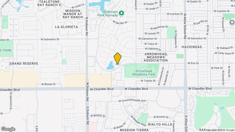 1701 W Tyson St Map and Location Details