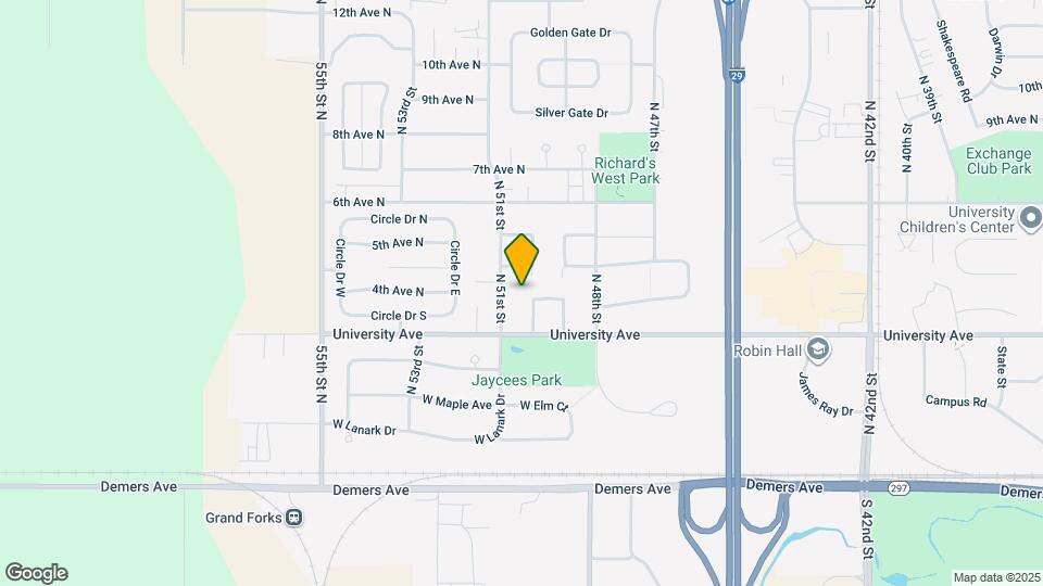 319 N 50th St Map and Location Details