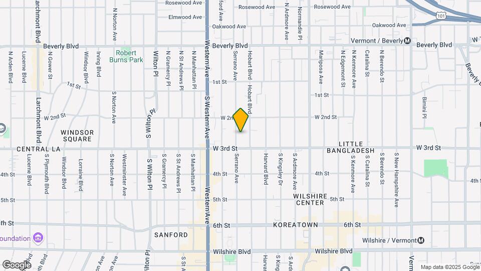 238 South Serrano Ave Map and Location Details