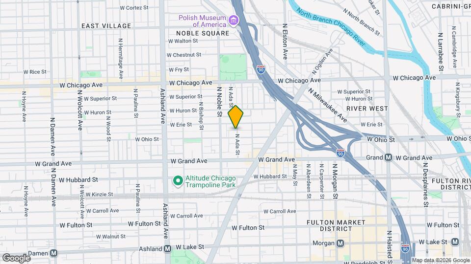 608 N Ada St Map and Location Details