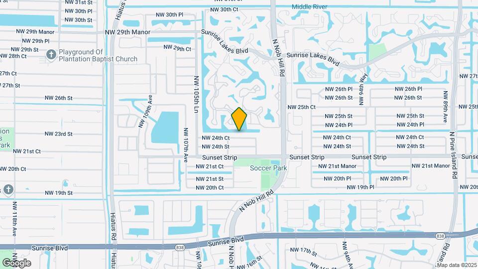 10261 NW 24th Ct Map and Location Details