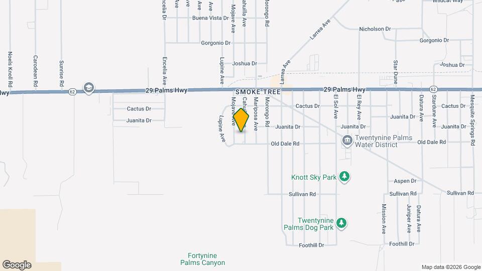 6676 Cahuilla Ave Map and Location Details