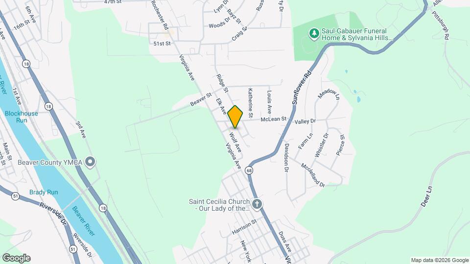 743 Wolf Ave Map and Location Details