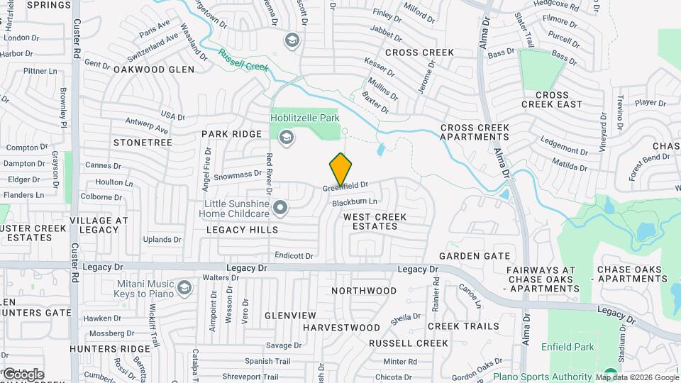 1440 Greenfield Dr Map and Location Details