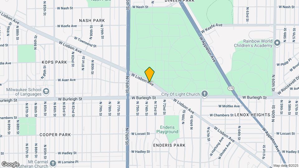 7333 W Lisbon Ave Map and Location Details