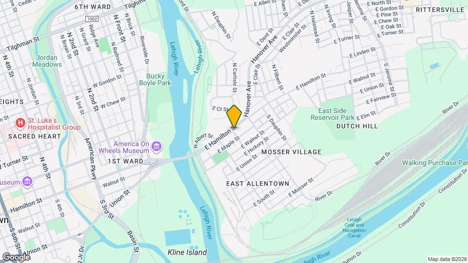 240 E Hamilton St Map and Location Details